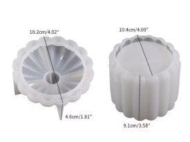 Molde silicona alhajero grande ondulado